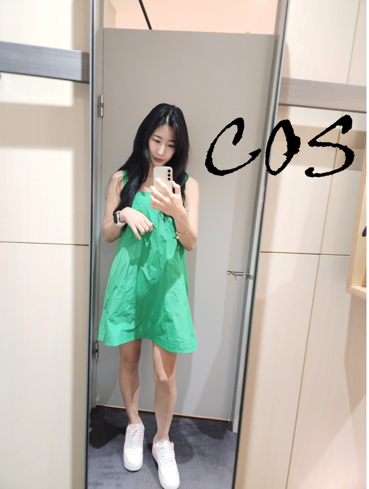  [COS] 코스 컨트래스트 패널 미니 드레스