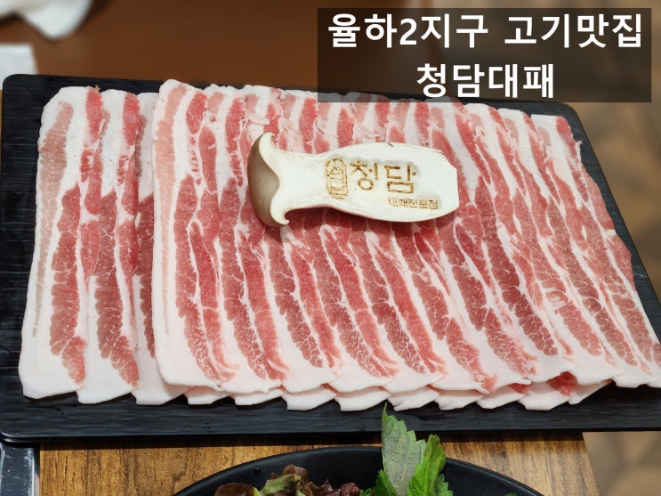  율하고기집 2지구 맛집 청담대패