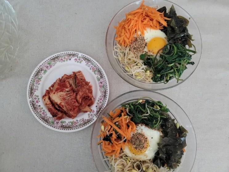  노지취나물 비빔밥, 내가 요리를!(광양 서기네농장)