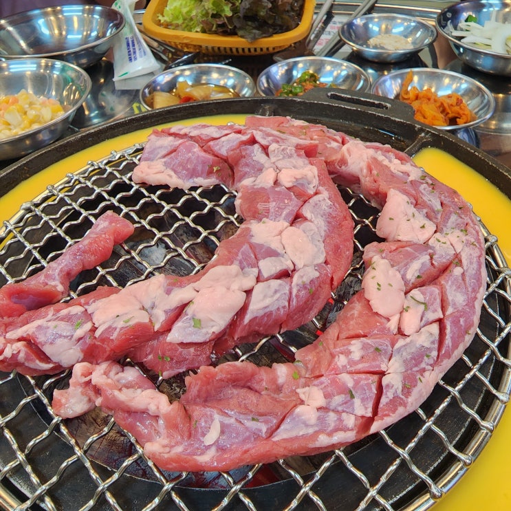 포천 갈매기살 맛집 돗배갈매기_역시 고기는 숯불이지