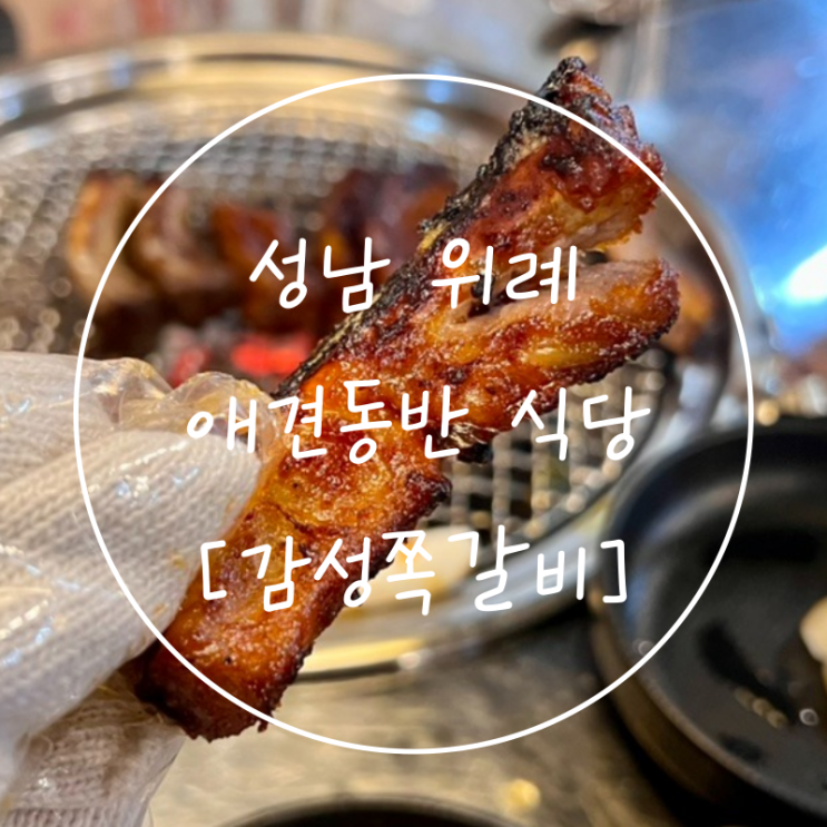  남위례역 고기집 성남 숯불 등갈비 애견동반 식당 감성쪽갈비
