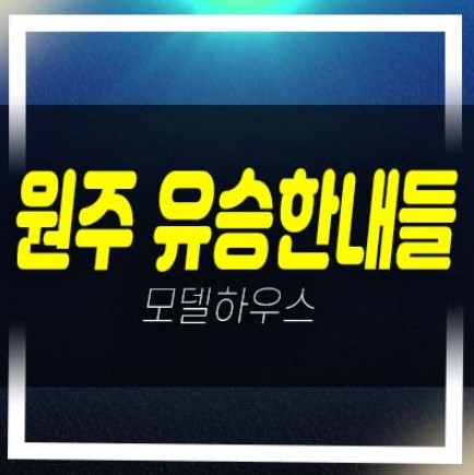  원주 혁신도시 유승한내들 더스카이 반곡동 37평,45평 원주천,치악산조망권 백운산,수변공원 미분양아파트 모델하우스 방문 투자문의!