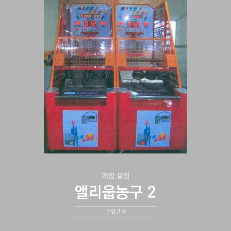  앨리웁농구2 게임설정