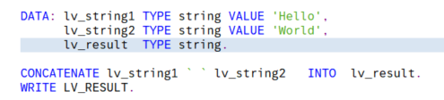  [SAP ABAP] String Expression (문자 다루는 방법)