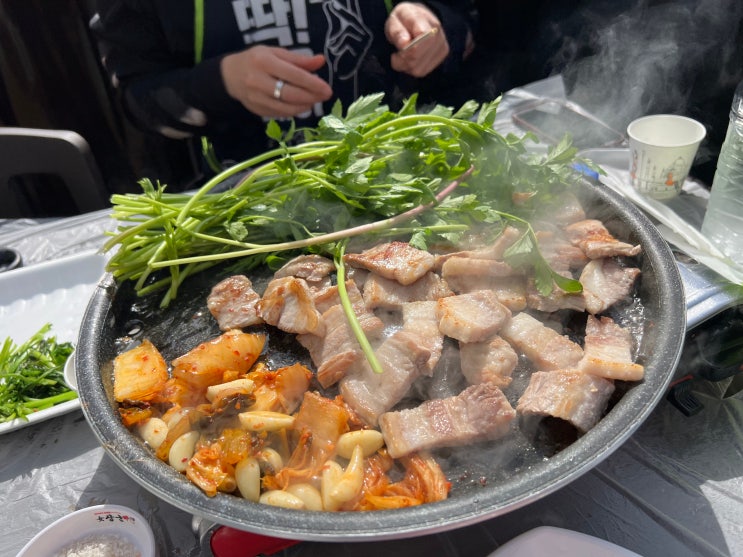  [양산/원동] 맛집 _ 머풍 미나리 삼겹살(머무르는 풍경)