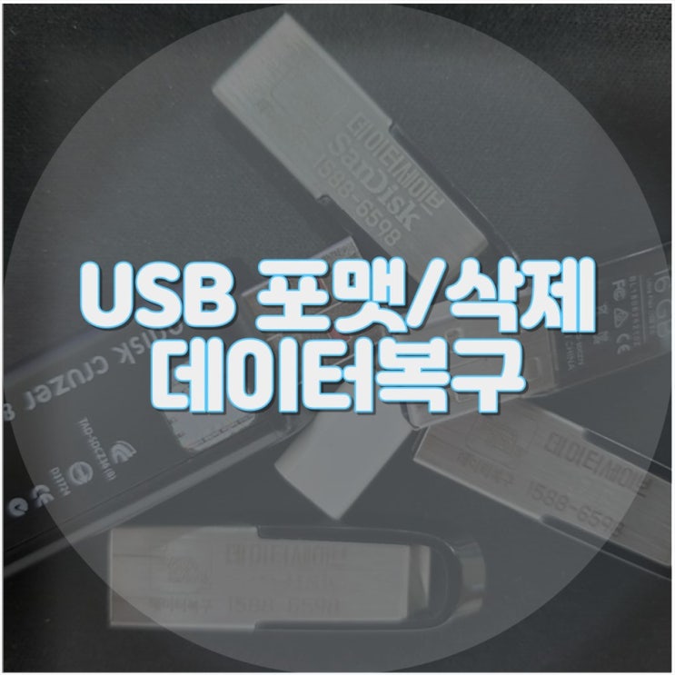  USB 데이터 복구는 물론, 컴퓨터 출장수리와 원격 프로그램 설치까지!