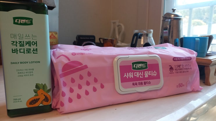  간병 물품으로 딱 디펜드 물티슈