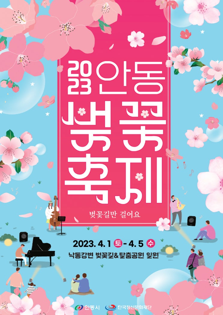 안동 봄꽃축제 실시간 벚꽃상황, 주차안내
