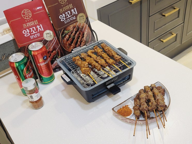  홈플러스 양심 프리미엄 양꼬치 맥주안주 한잔!