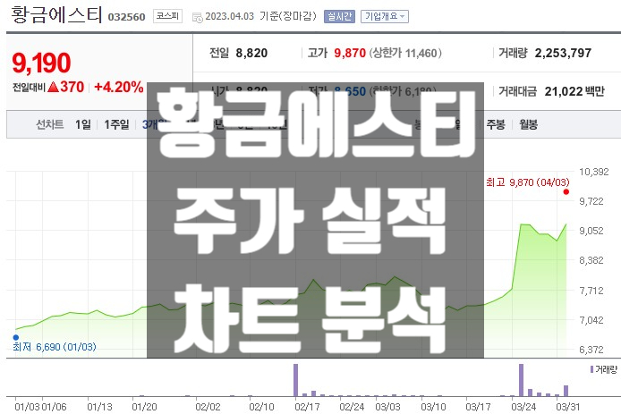 니켈 관련주 대장주 황금에스티 주가 전망 분석