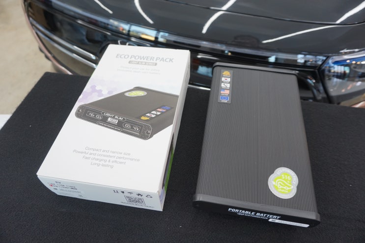  제주 벤츠 EQA 파인뷰 X3300 블랙박스 + 에코파워팩 S16 보조배터리