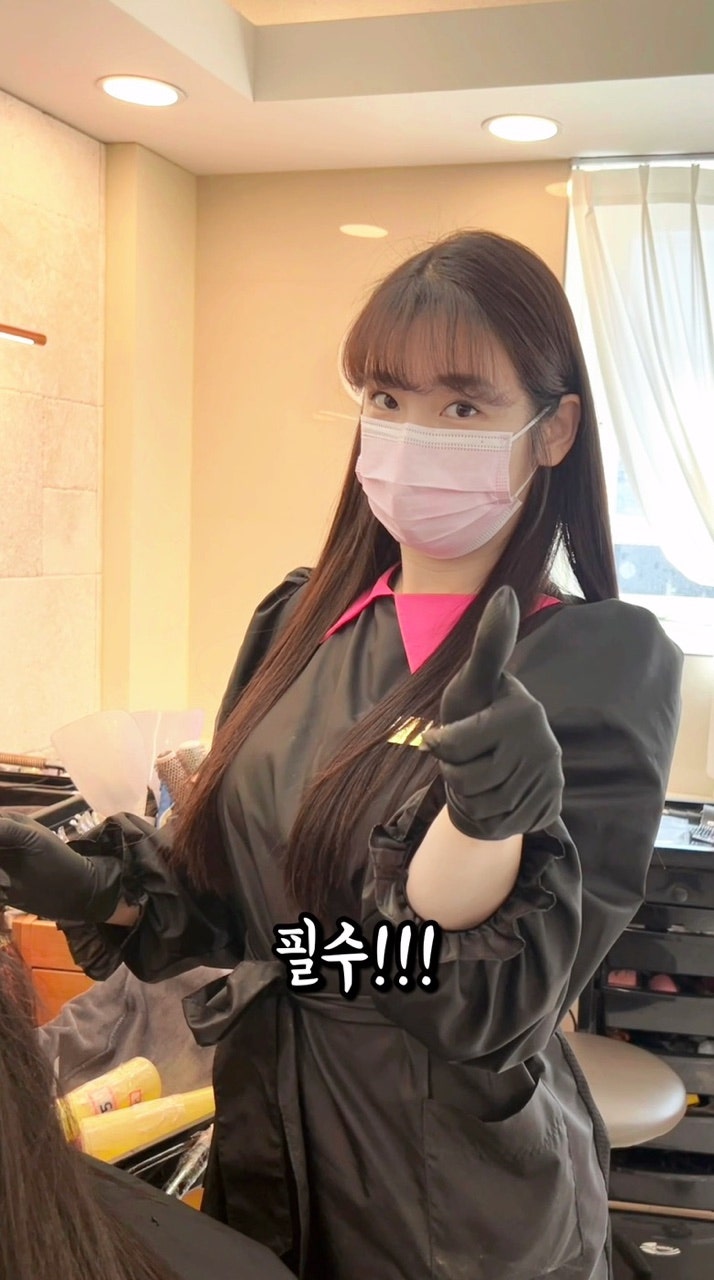 미용실앞치마 헤어디자이너 디자인 예쁜 비주얼 롱자켓 앞치마 옷 보호하기 좋아요!