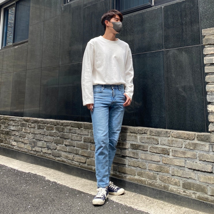  보트넥 티셔츠 긴팔티 롱슬리브 남자 미니멀룩 코디 쉽게!