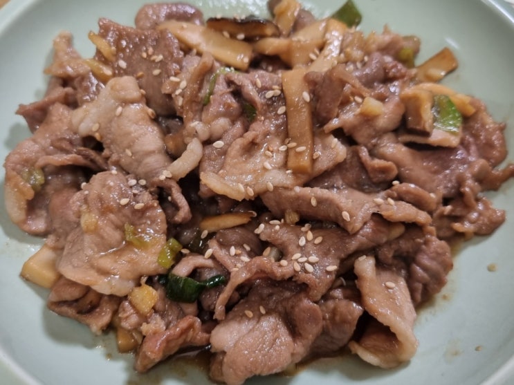  앞다리살로 만드는 달달한 간장 돼지 불고기 레시피! - 돼지 앞다리살 불고기 요리