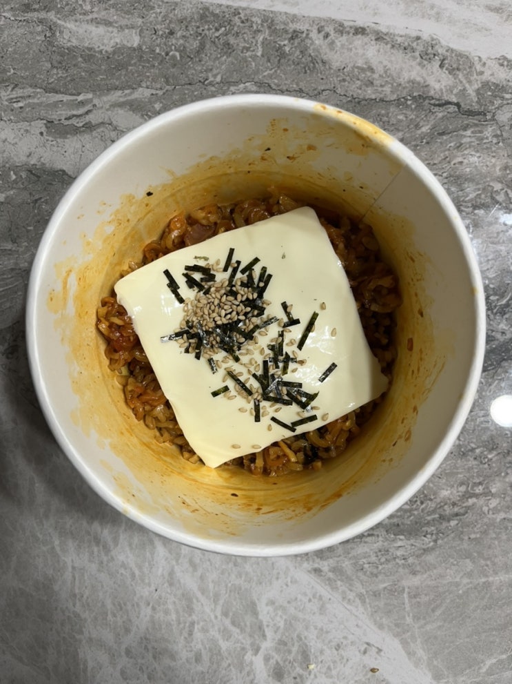  불닭볶음면 맛있게 먹기 간단야식메뉴 불닭리조또