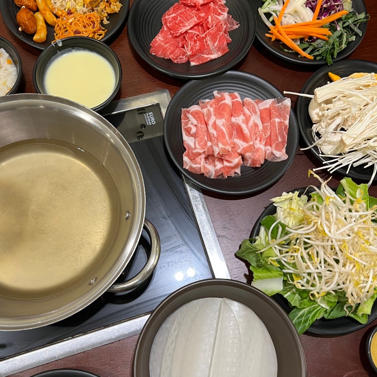  청량리 롯데백화점 맛집 로운 샤브샤브&샐러드바 청량리맛집