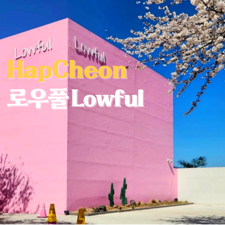 합천 로우풀 합천댐 뷰가 보이는 대형 카페