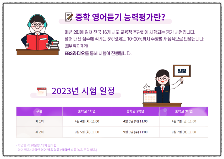 2023 중1 영어듣기평가 대비를 위한 자료와 공부법(학습팁)을 공유합니다.