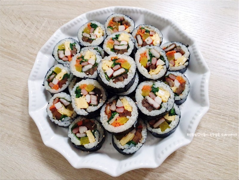 백종원 김밥 맛있게 싸는법 집김밥세트 만드는법 밥짓기 양념 밑간 야채재료 : 네이버 블로그