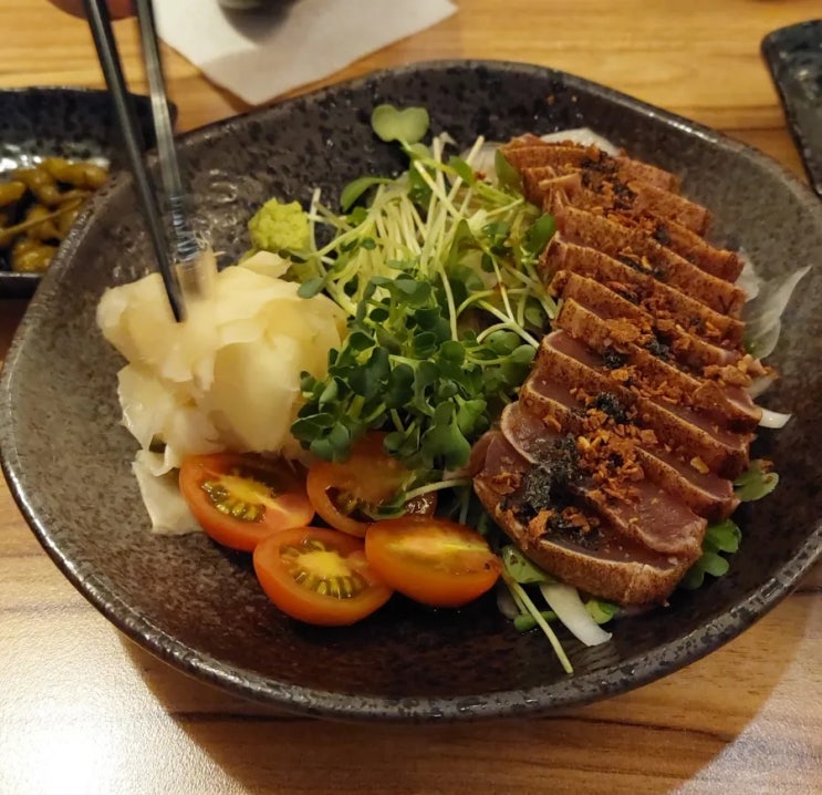 용문동 술집:용문시장 분위기 있는 이자카야 <달술집> 효창공원역 맛집 마구로 타다끼 맛있는 선술집