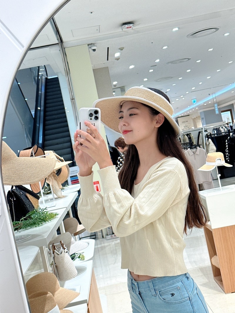 여름모자 명품 에릭자비츠 평촌 롯데백화점 매장 오픈! 휴양지룩 준비해요:)