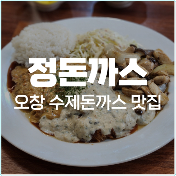  오창 수제돈까스 찐맛집 정돈까스 호수공원 홈플러스 근처 음식점