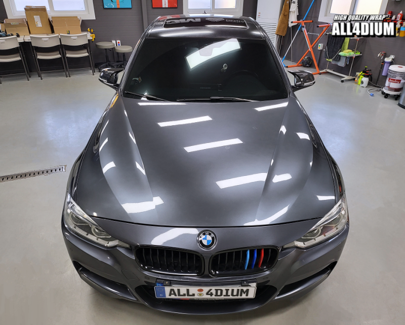 아산 음봉면 / 랩핑 / BMW 3시리즈 루프스킨 제거 후, 카본 루프스킨 / BMW / 3시리즈 / 3시리즈 (F30)