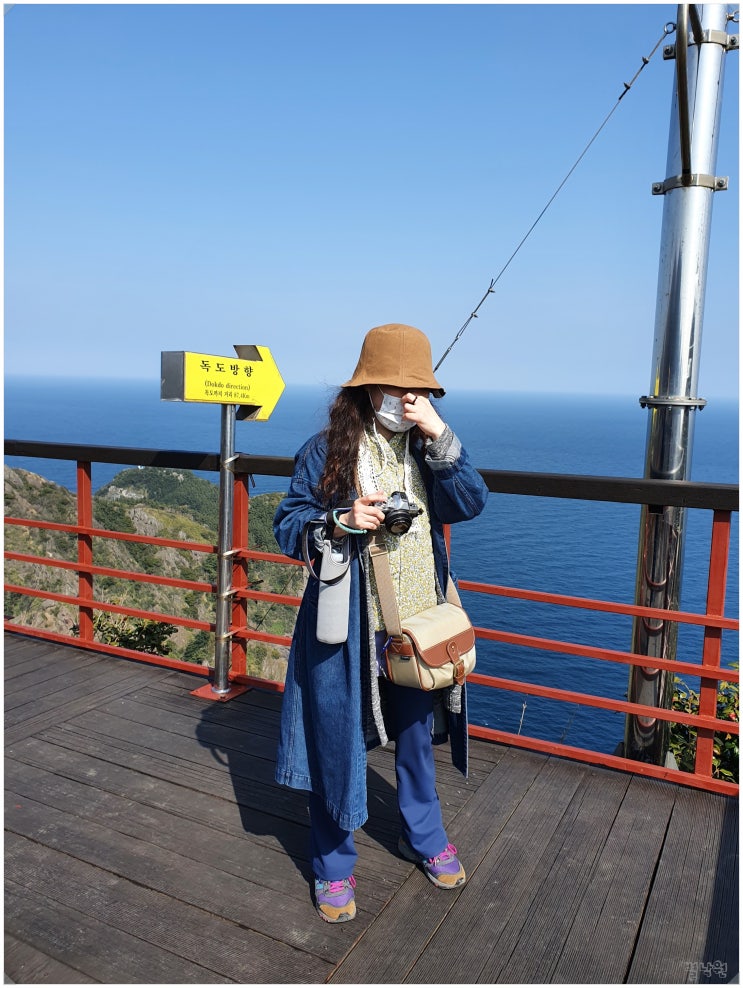  독도일출전망대 케이블카_ 울릉도 도동항과 독도가 보이는 독도박물관의 독도전망대 올라가기