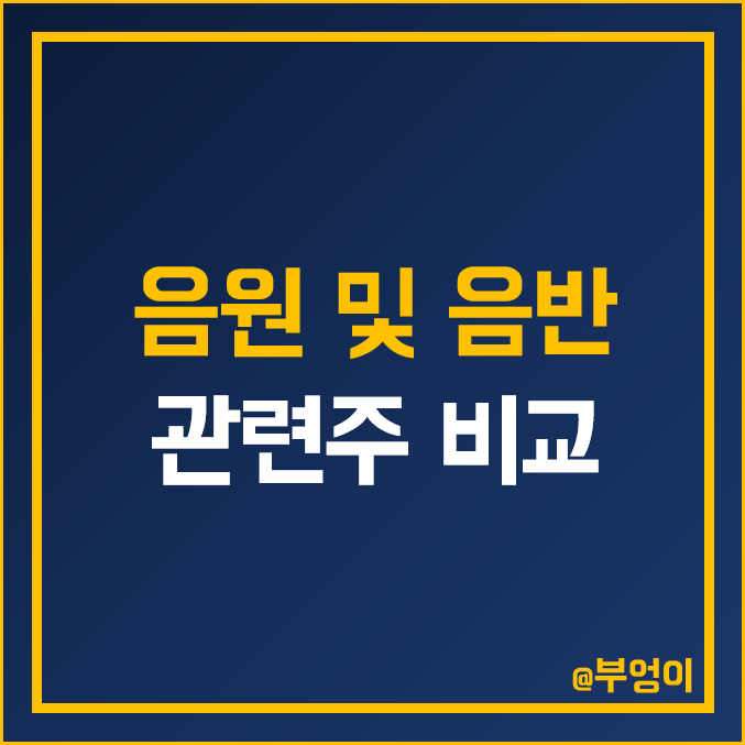 국내 음원 및 음반 관련주 비교 : 다날 지니뮤직 하이브 에스엠 SM 카카오 YG PLUS 와이지 엔터테인먼트 JYP CJ ENM 주식 주가 PER PBR 배당금 시가총액 순위 국내 음원 및 음반 관련주 비교 : 다날 지니뮤직 하이브 에스엠 SM 카카오 YG PLUS 와이지 엔터테인먼트 JYP CJ ENM 주식 주가 PER PBR 배당금 시가총액 순위