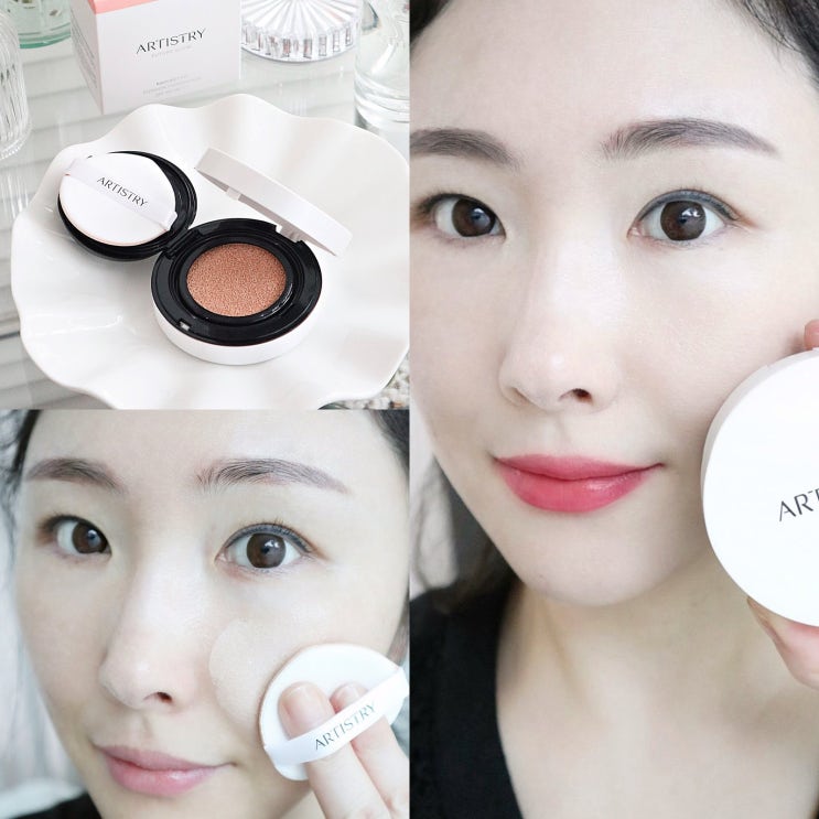  안티에이징 보습광채쿠션 아티스트리 비건쿠션 파운데이션