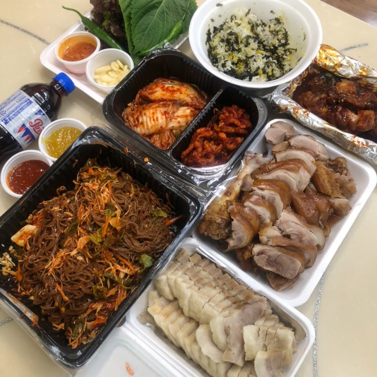  송도 족발보쌈 밤스족발 배달맛집 킹정