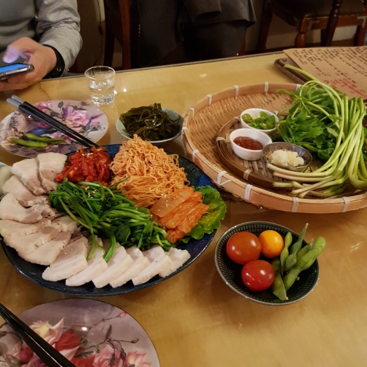  부산 연산 토곡 뽀루 요리주점 후기 (내돈내산, 미나리보쌈, 맑은백합탕,  분위기끝판왕술집)