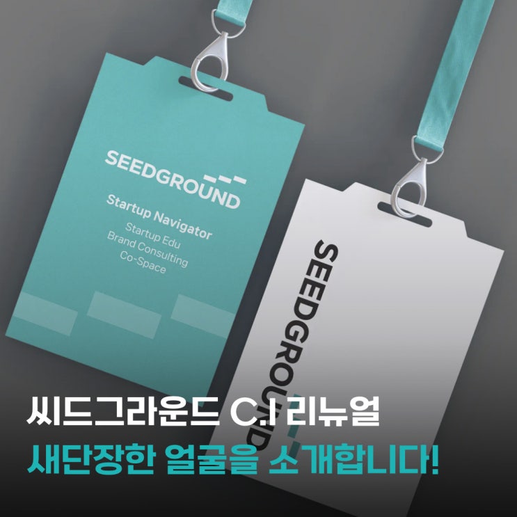  [씨드그라운드 NEWS]새로운 얼굴로 단장한, 리뉴얼 C.I 디자인을 소개합니다! _스타트업 교육, 브랜드 컨설팅, 팀빌딩