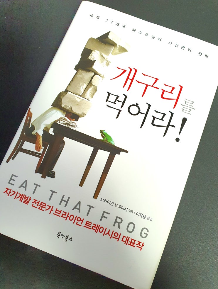  가장 중요하고 가장 커다란 비중을 차지하는 일을 먼저 처리하라. 북리뷰 - 개구리를 먹어라 자기계발 도서추천