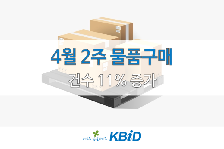 조달청 물품구매 입찰정보(4월 10일~4월 14일)