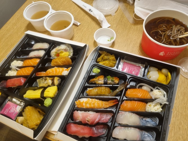  해운대 상무초밥 배달 후기