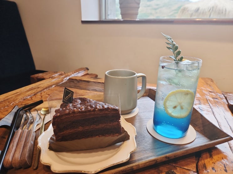  [커피스케치] 제주 용머리 해안 카페 오션뷰 디저트 맛집 추천