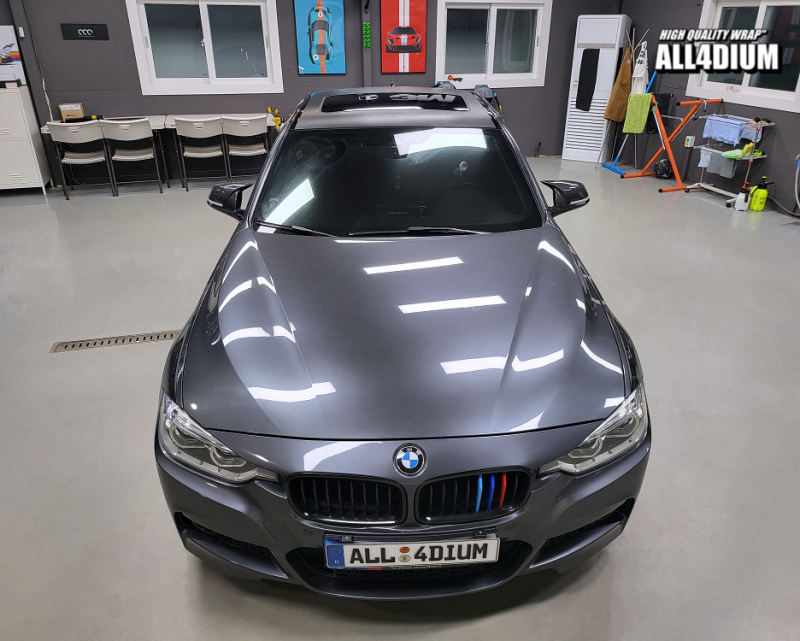 아산 음봉면 / 랩핑 / BMW 3시리즈 루프스킨 제거 후, 카본 루프스킨 / BMW / 3시리즈 / 3시리즈 (F30)