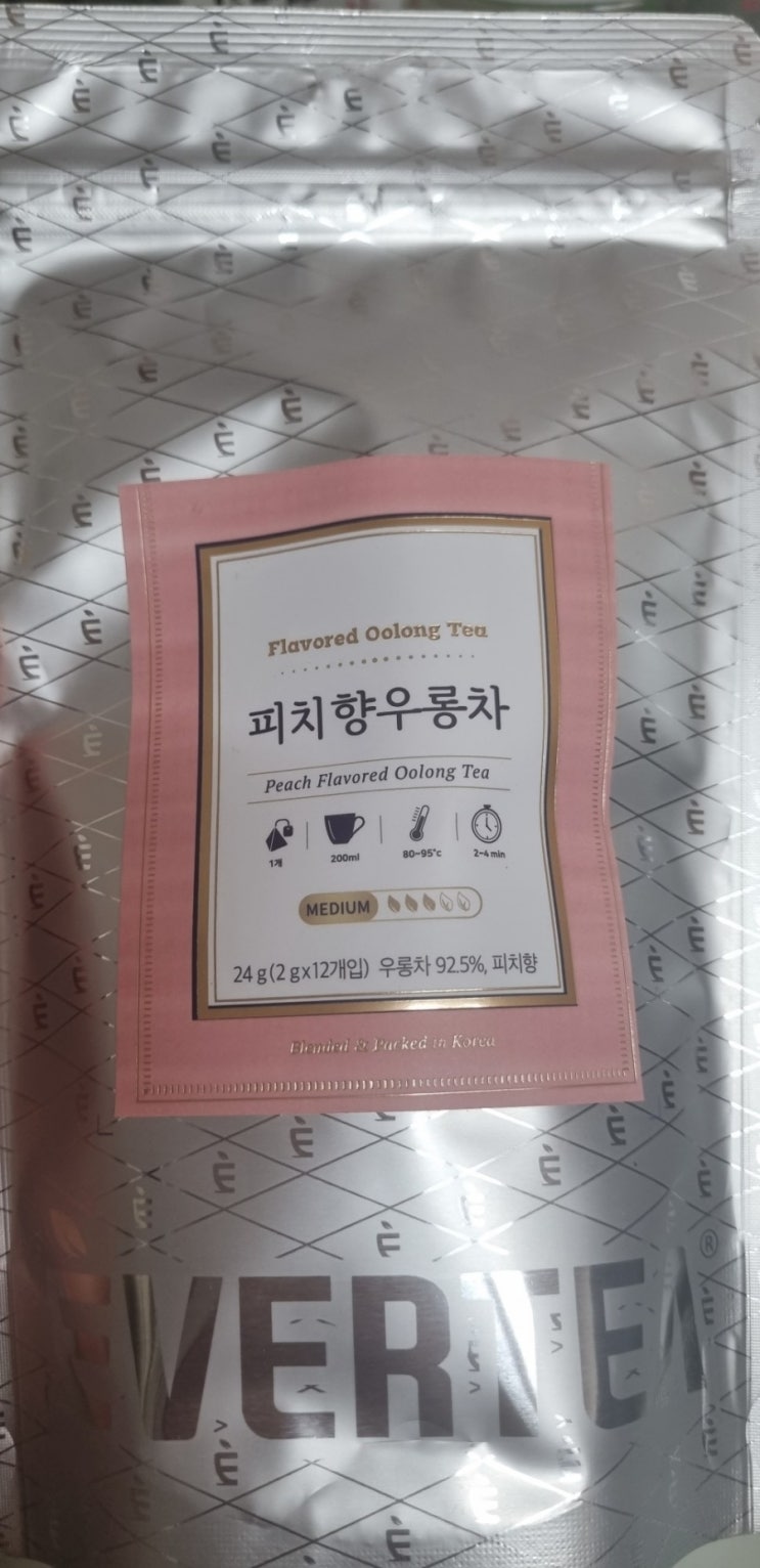  [에버티 피치우롱차] 복숭아향이 나는 맛있는 피치우롱차