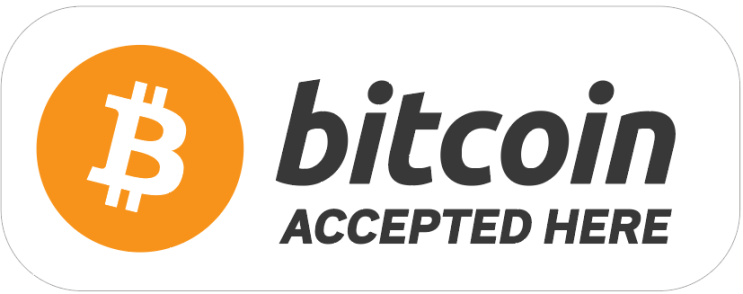 비트코인 결제안내 스티커 bitcoin accepted here