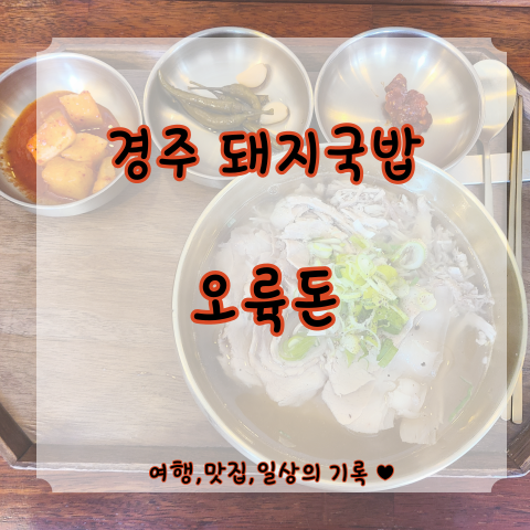  [경주 돼지국밥] 현지인 로컬 맛집 오륙돈 2인 모둠상 오픈런 후기