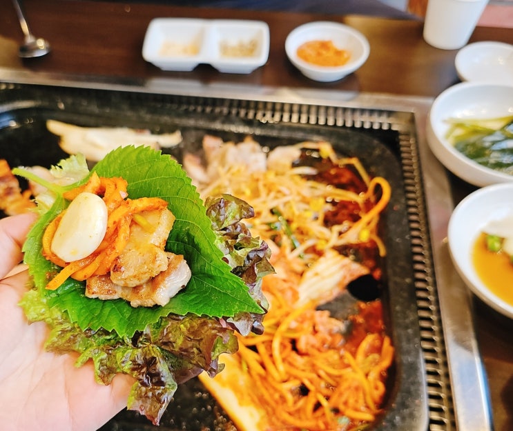  동탄방교동맛집 김치 구워먹는 돌판 삼겹살 도니와 솔직후기
