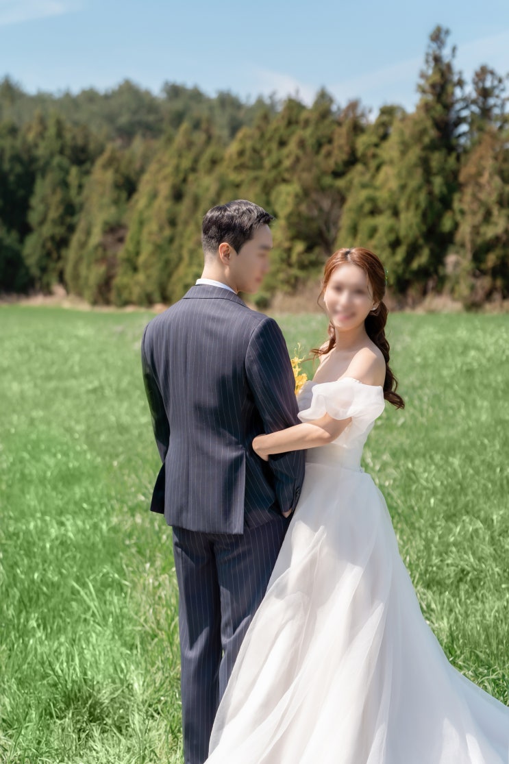  [웨딩사진보정업체 터치룬] 제주 야외스냅 비포에프터