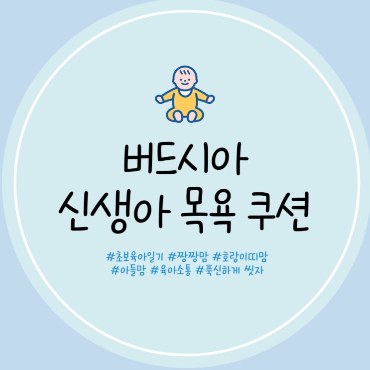  아기 목욕 쿠션 버드시아 신생아 목욕 쿠션 내돈내산 후기