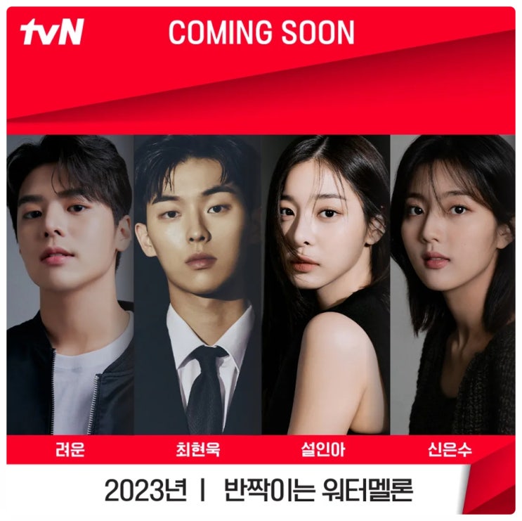  반짝이는 워터멜론 드라마 기본정보, 작가, 출연진 려운, 최현욱, 설인아, 신은수 (tvN)