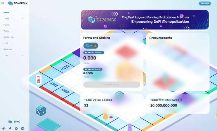  아비트럼 신규 디파이 Monopoly IMO 참가방법
