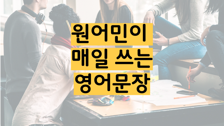  원어민이 정말 매일 쓰는 표현 서강 앤보임 영어회화로 해결