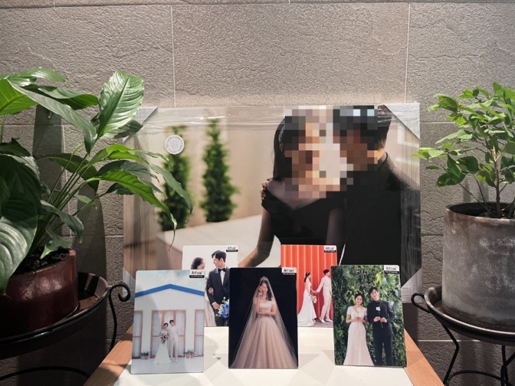  웨딩액자 필프레임에서 만들었어요!