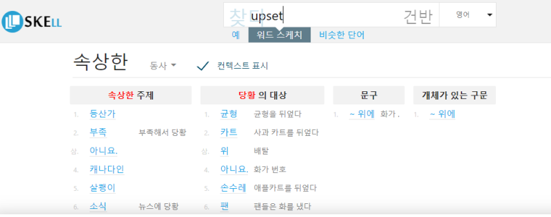 SKELL-언어 학습을 위한 스케치 엔진/나의 수행평가 이야기 요약 : 네이버 블로그