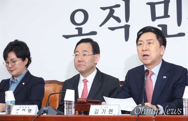  김기현 "30명 이상 줄일 수 있다", 의원정수 축소 천명